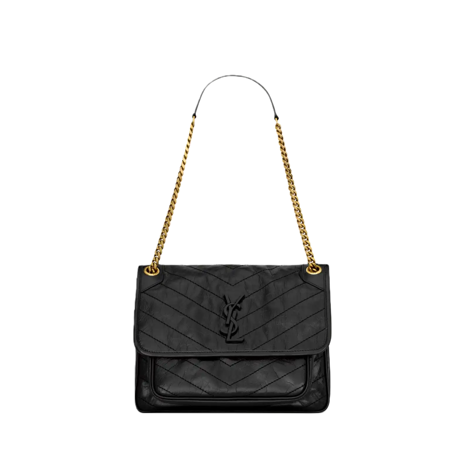 NIKI BABY/MEDIUM IN VINTAGE LEATHER BLACK - 6331580EN071000