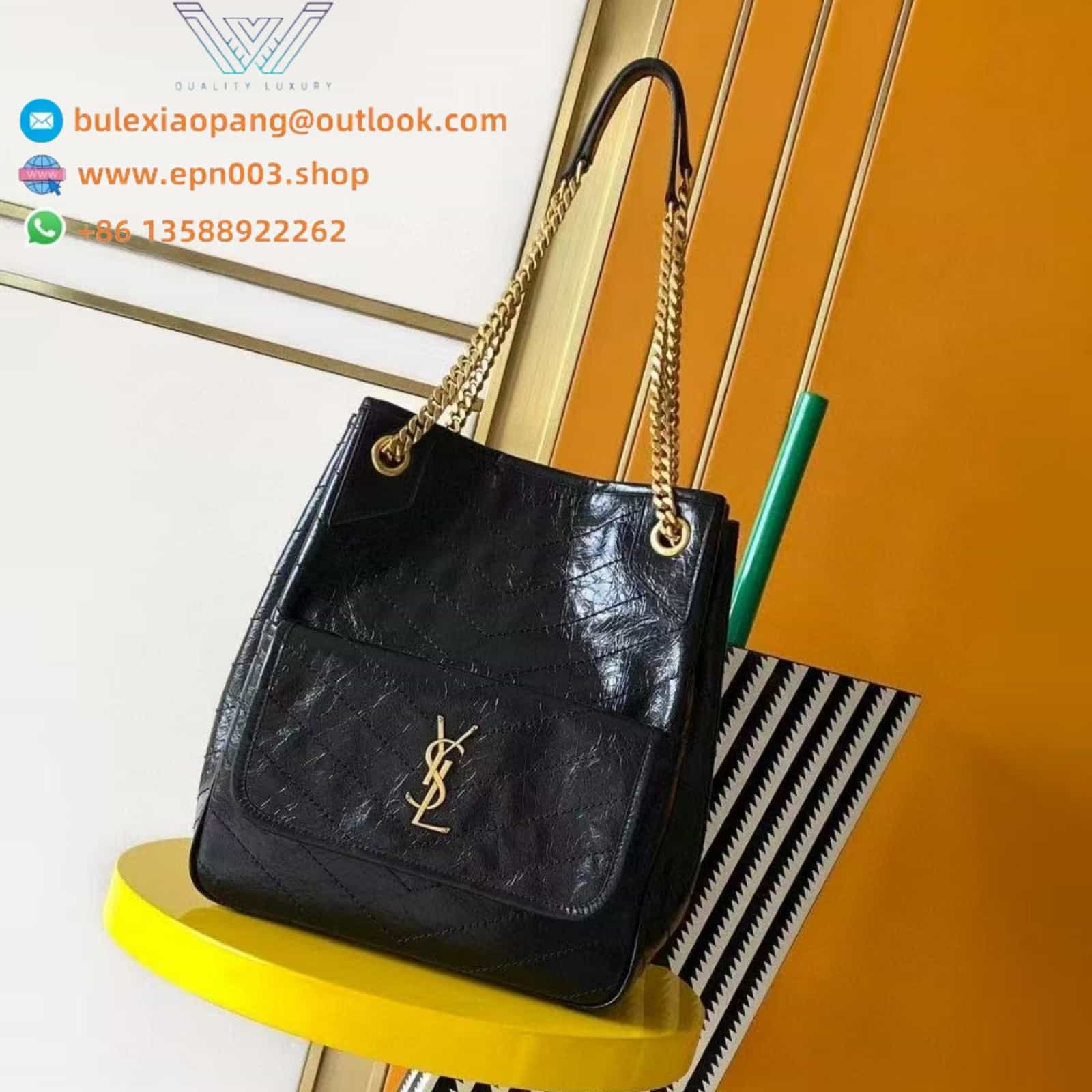 NIKI SMALL SHOPPING IN VINTAGE LEATHER BLACK - 8622950EN071000