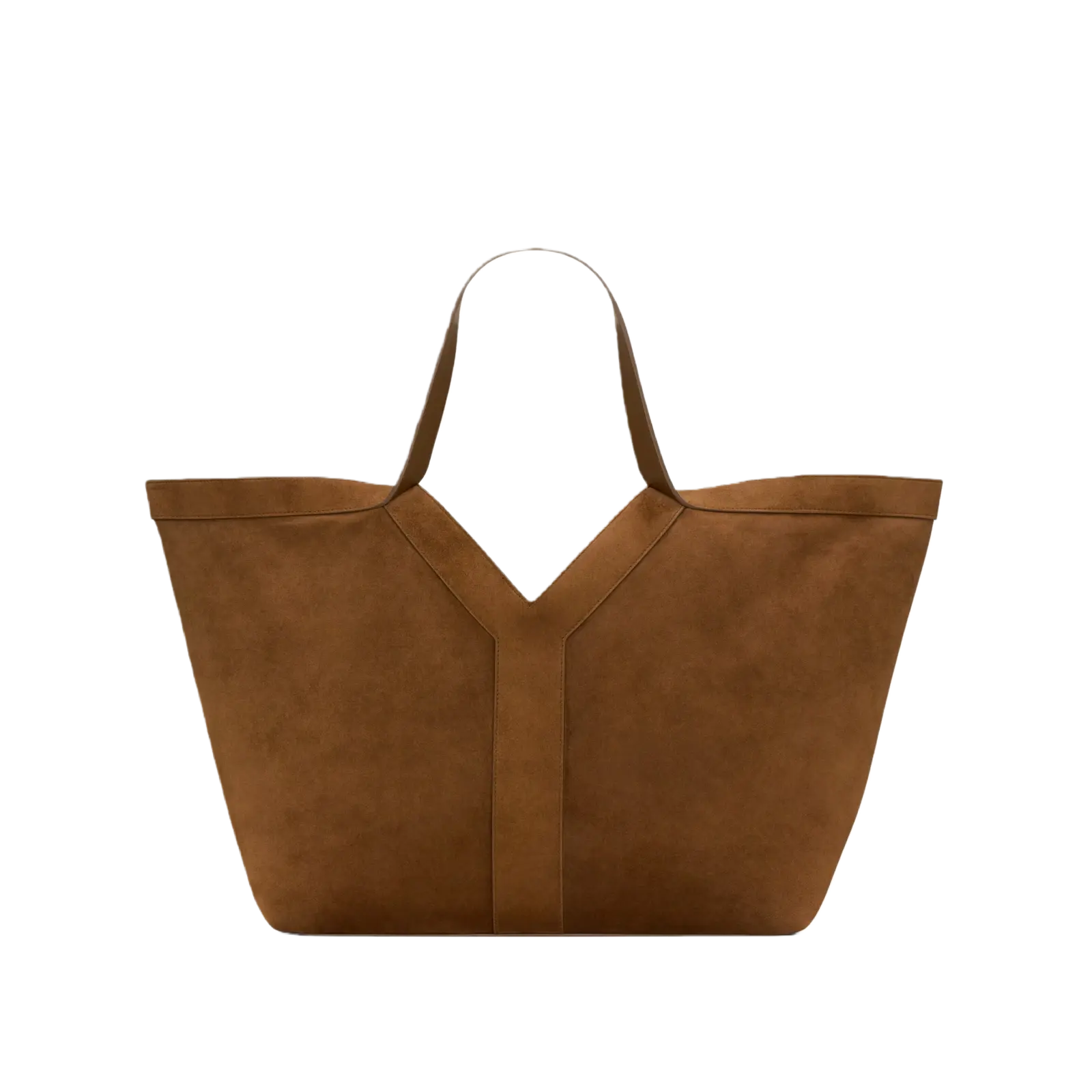 Y TOTE IN SUEDE CARAMEL COGNAC - 817602C0X0W2924