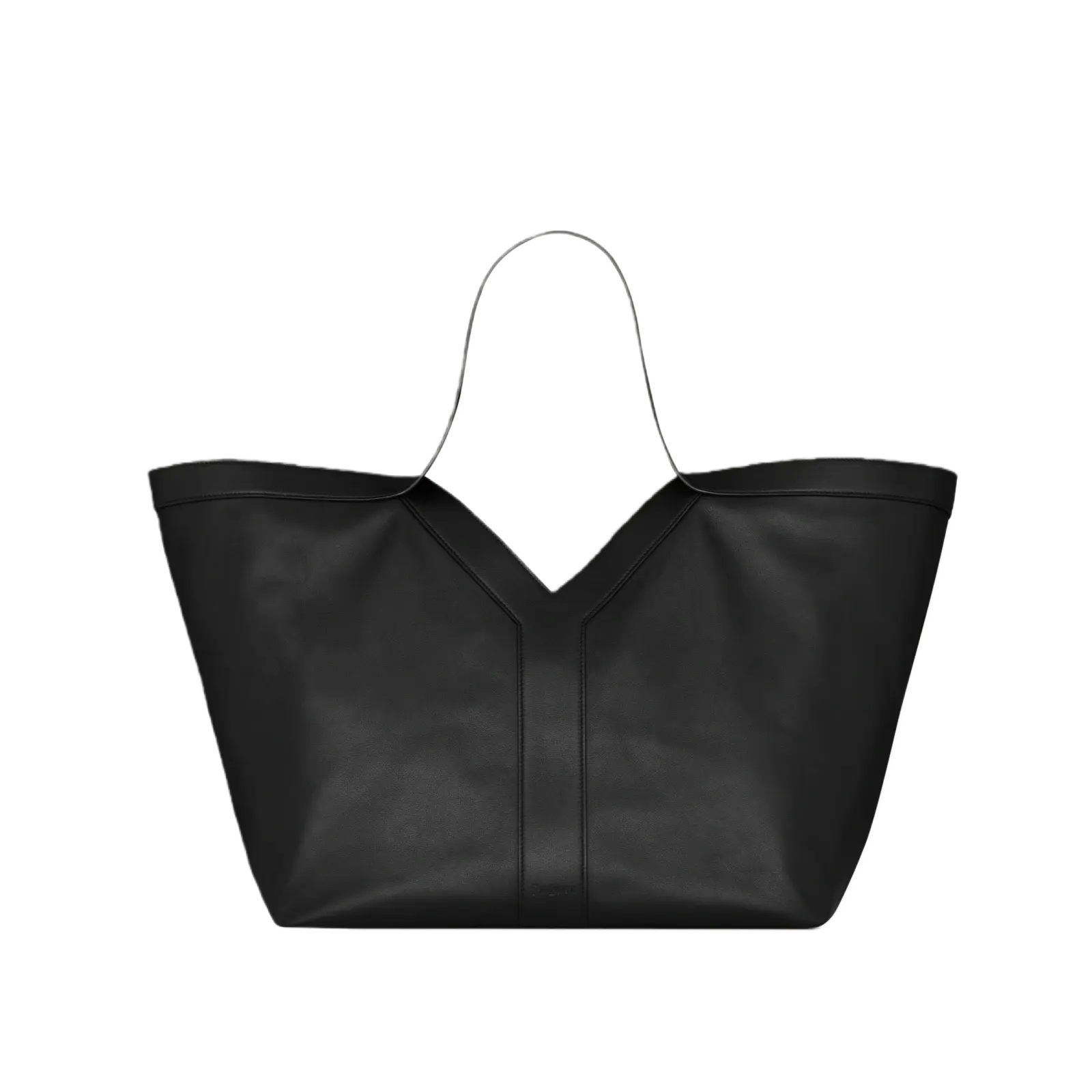 Y TOTE IN LEATHER BLACK - 817602AAEB31000