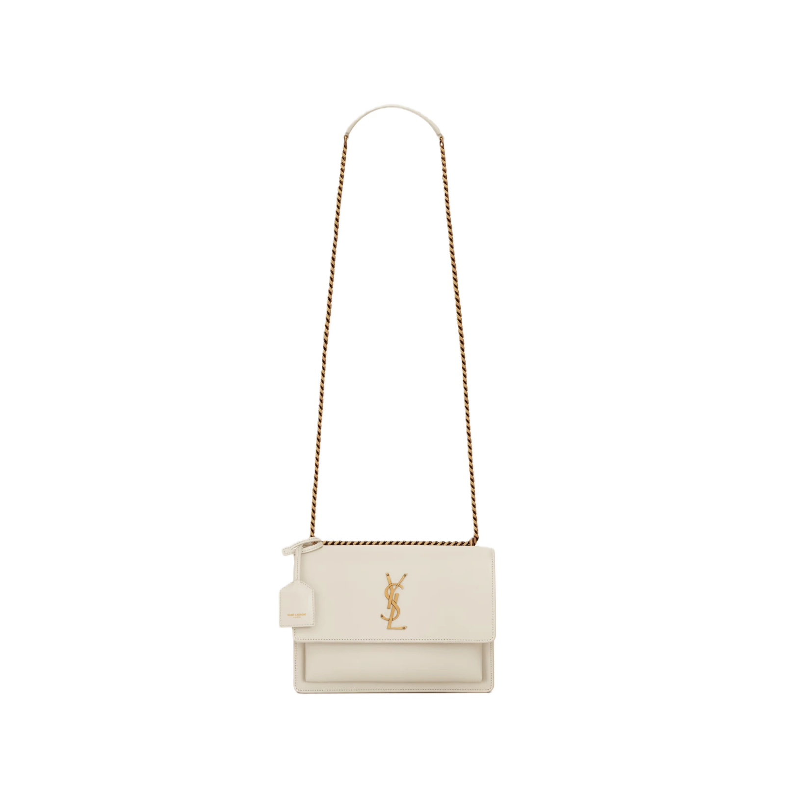 SUNSET MEDIUM IN SMOOTH LEATHER WHITE - 442906D420W9207