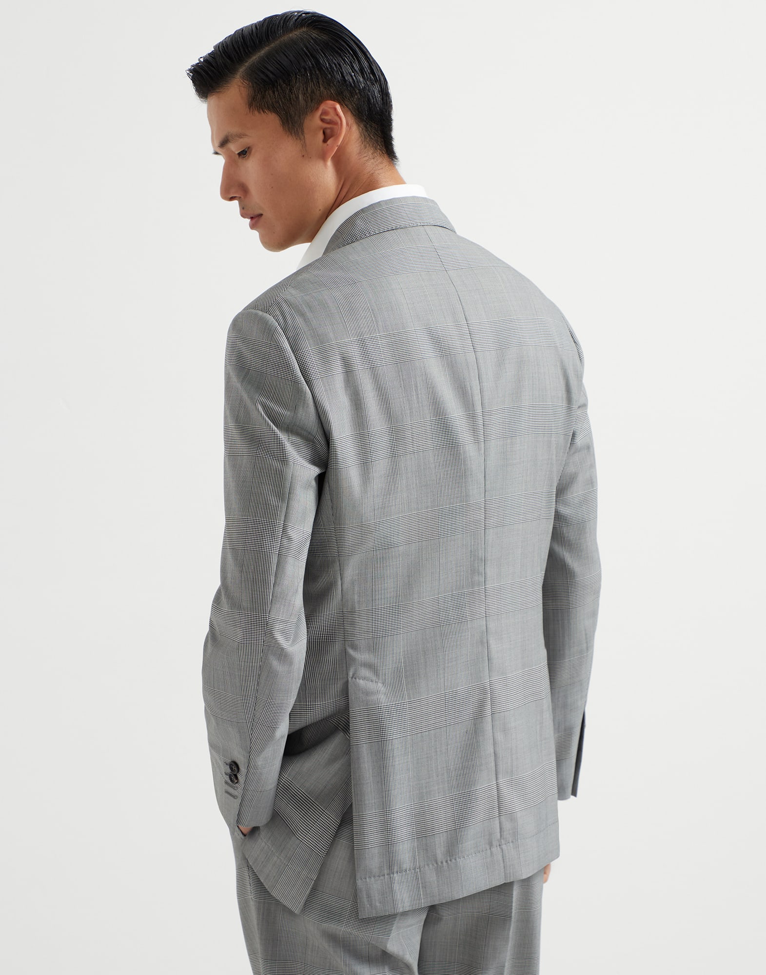 Super 150s virgin wool Prince of Wales jacket