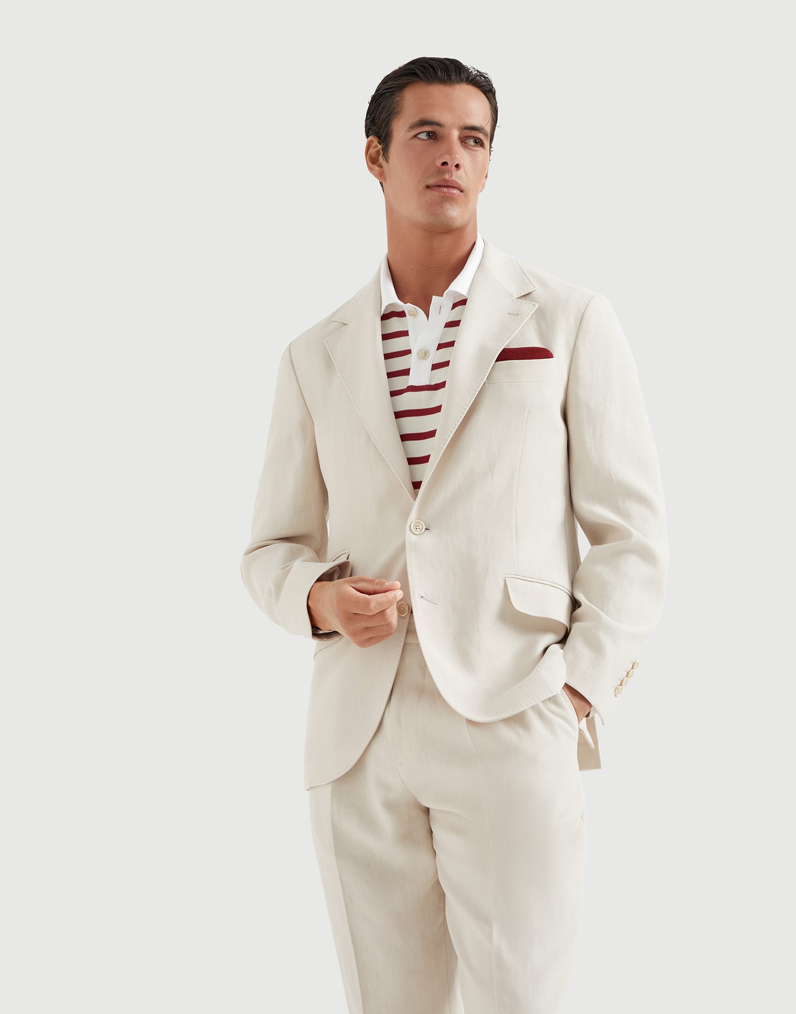 Twisted linen deconstructed Cavallo blazer