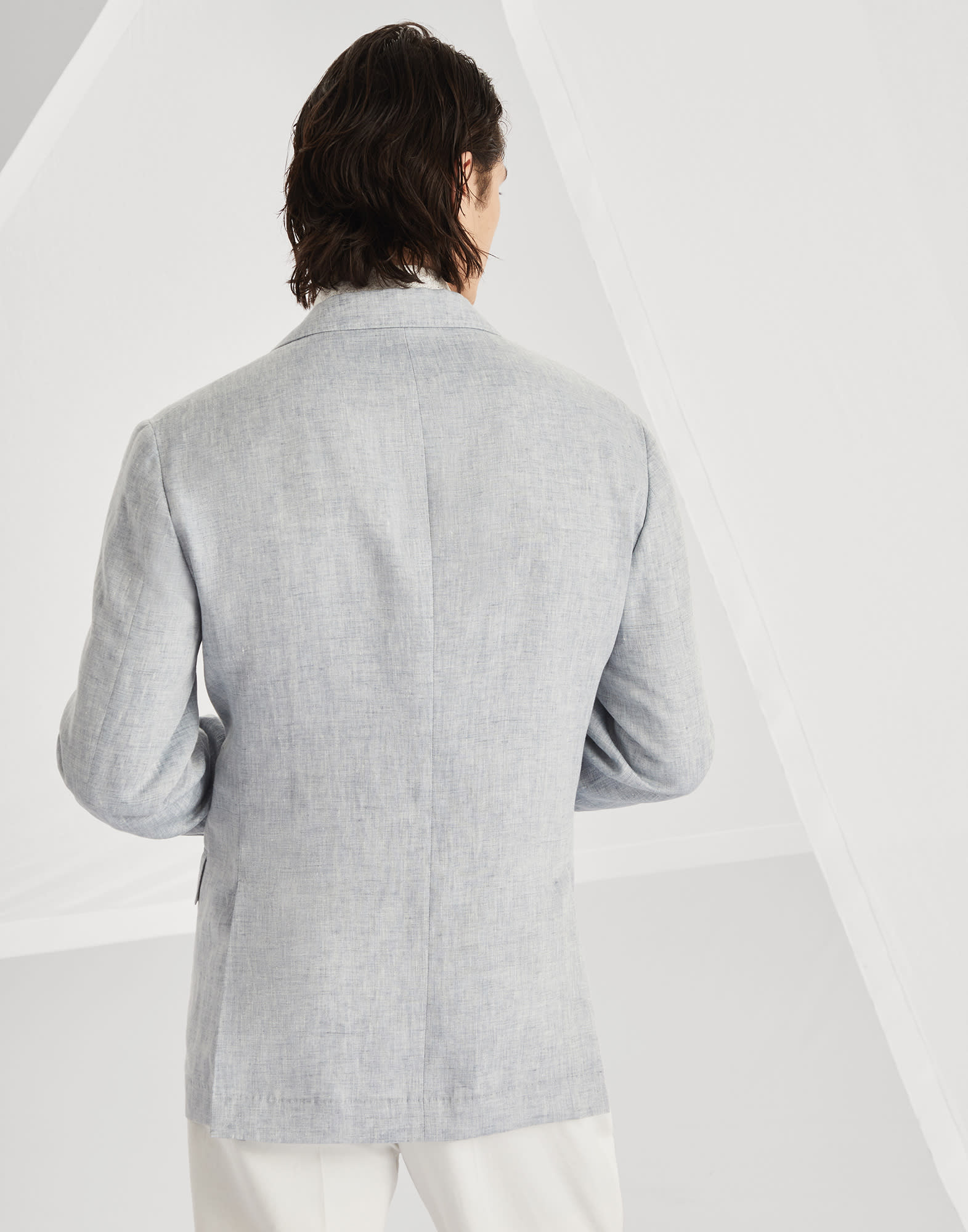 Délavé linen deconstructed blazer