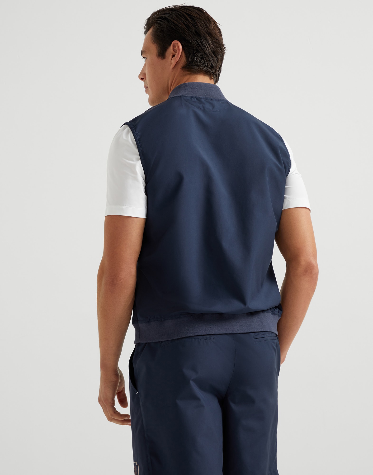 Nylon vest with logo