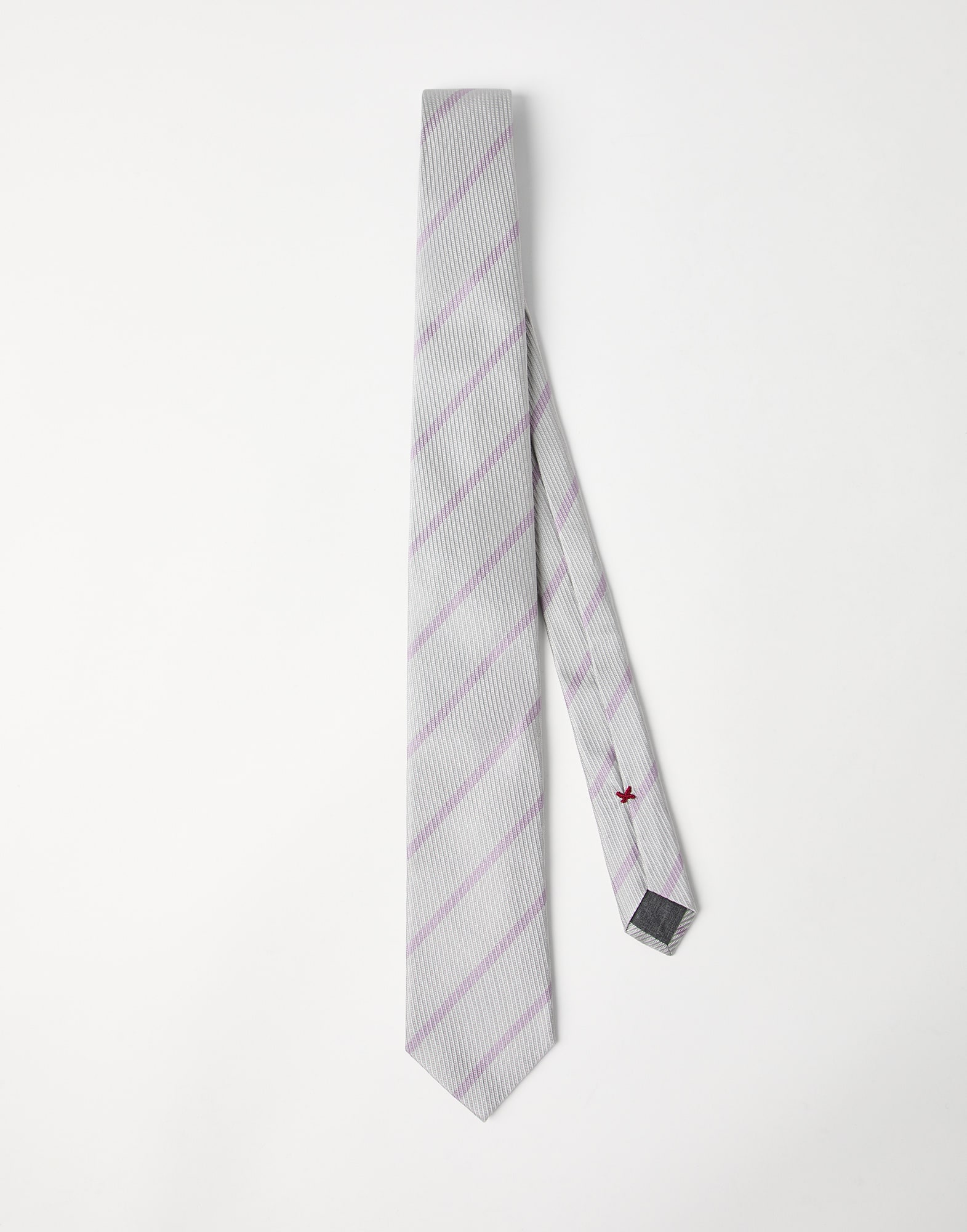 Striped silk tie