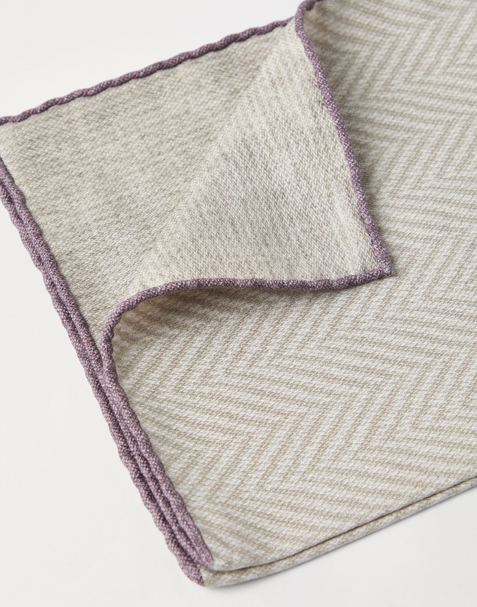 Silk chevron pocket square