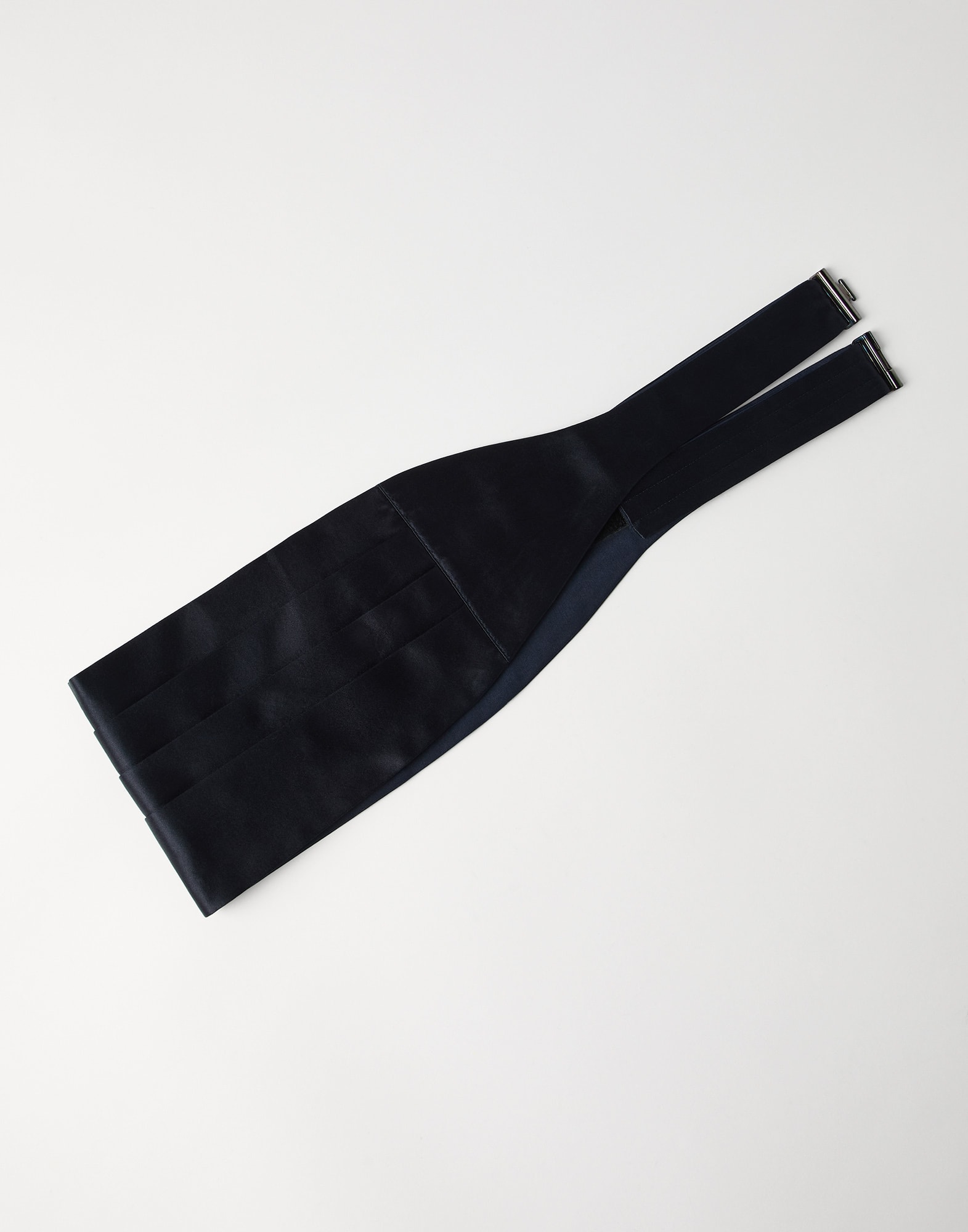 Silk and cotton satin cummerbund