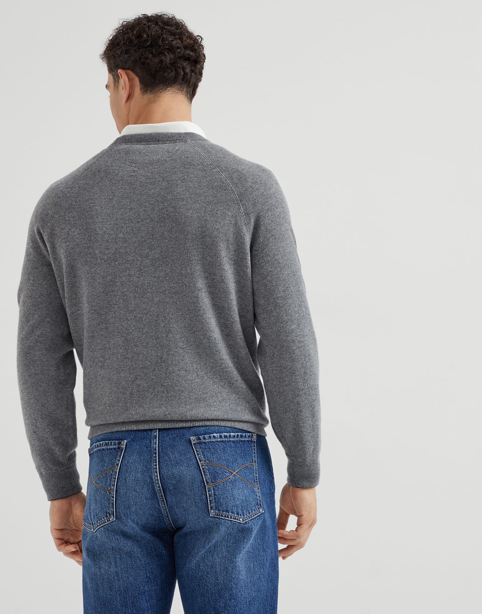 Cashmere sweatshirt-style sweater
