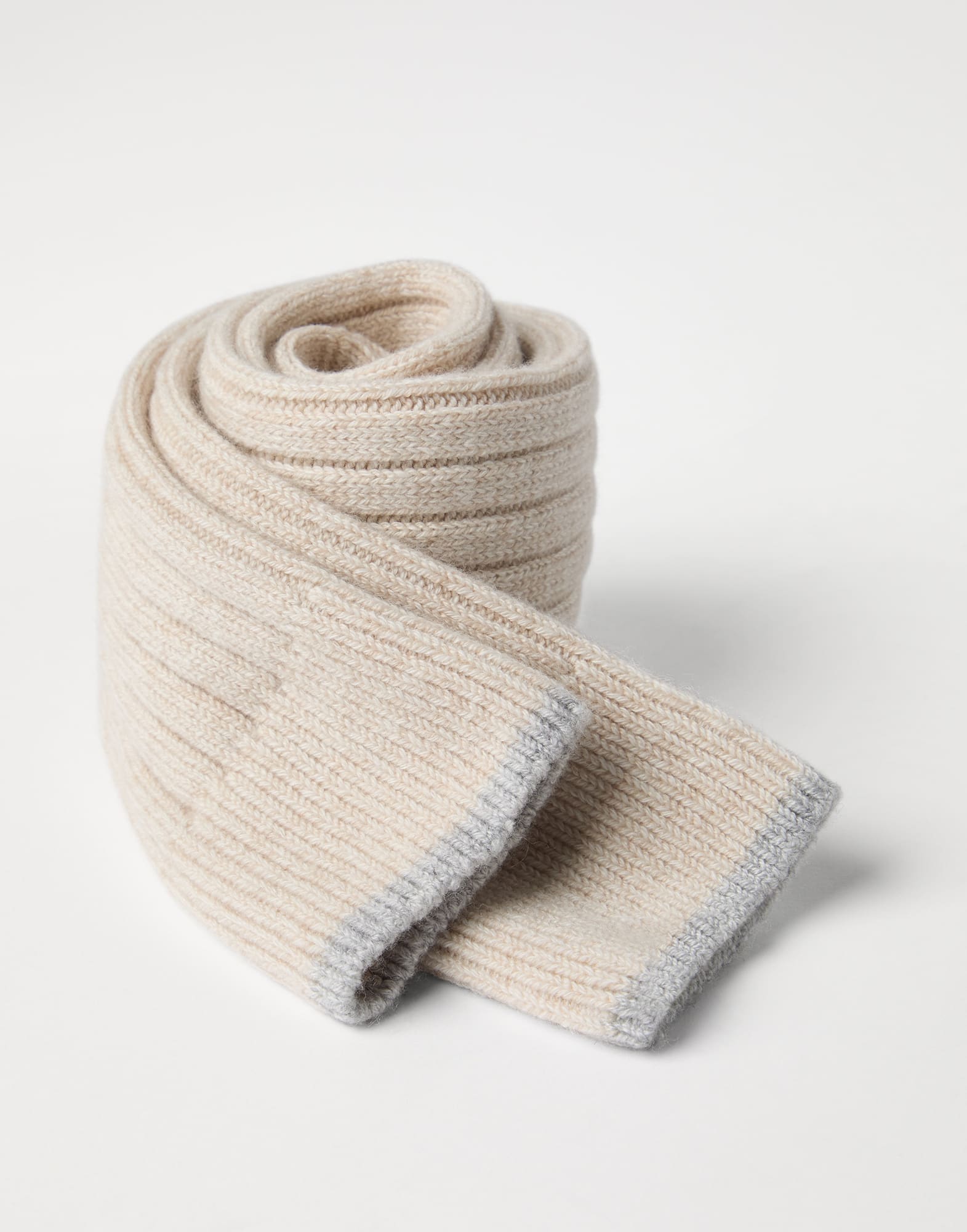 Cashmere chiné rib knit socks