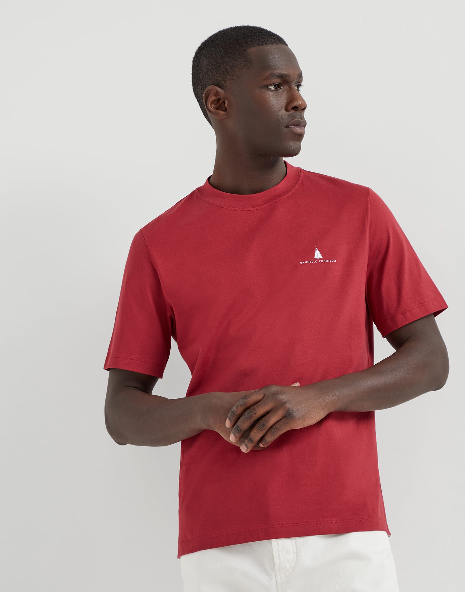 Cotton jersey T-shirt with print
