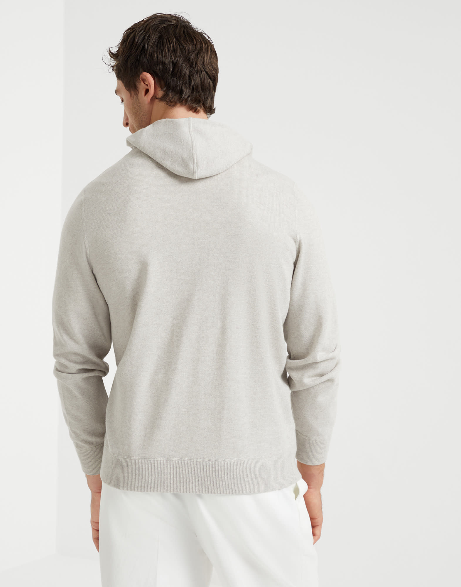 Cashmere sweatshirt-style sweater