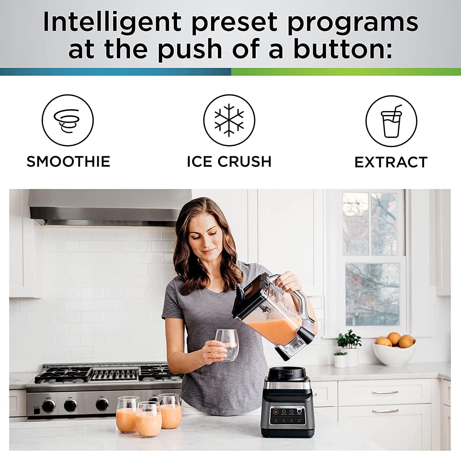 Ninja BN801 Professional Plus Kitchen System, 1400 WP, 5 Functions for Smoothies, Chopping, Dough & More with Auto IQ, 72-oz.* Blender Pitcher, 64-oz. Processor Bowl, (2) 24-oz. To-Go Cups, Grey