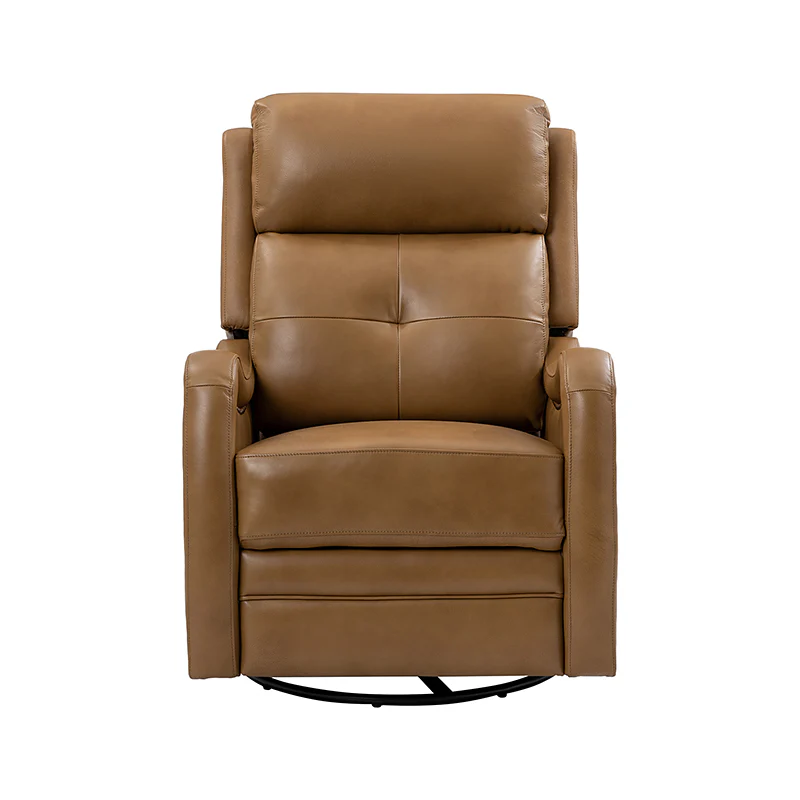 Amelia Genuine Leather Swivel Rocker Recliner