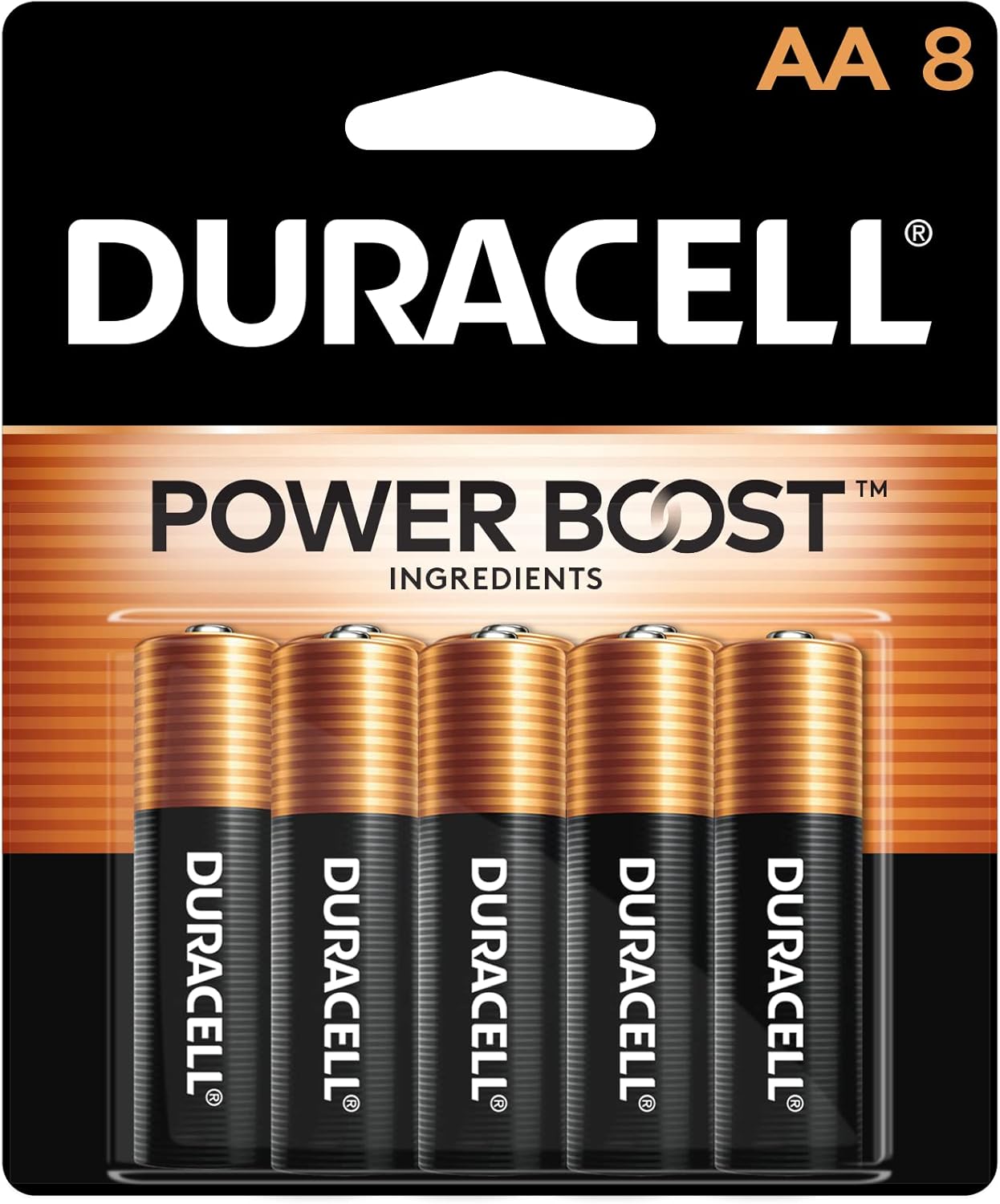 Duracell Coppertop AA Batteries with Power Boost Ingredients, 24 Count Pack Double A Battery with Long-lasting Power, Alkaline AA Battery for Household and Office Devices