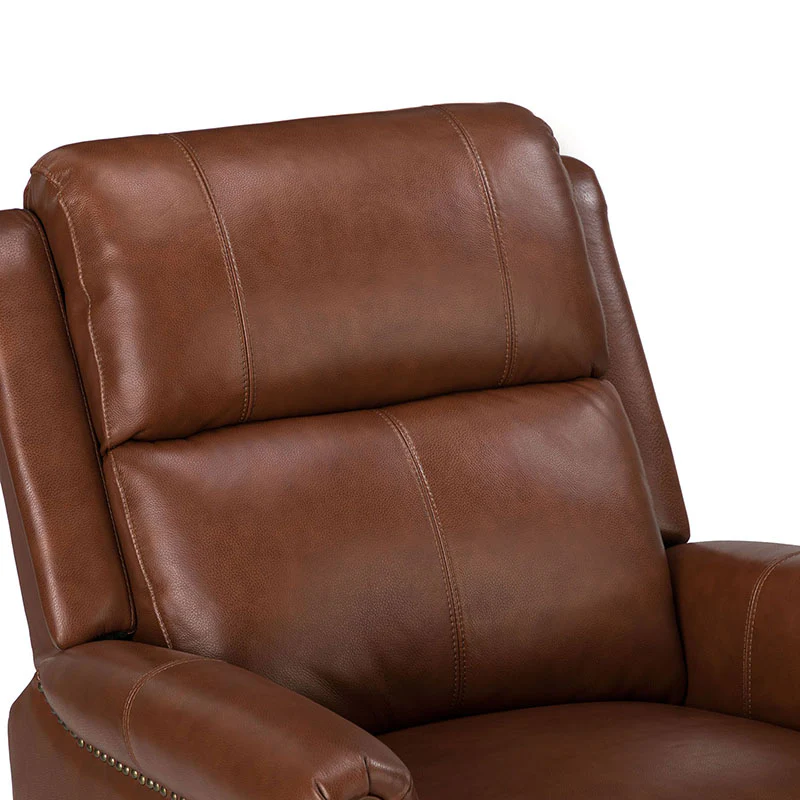 Kaietan Genuine Leather Power Rocking Recliner