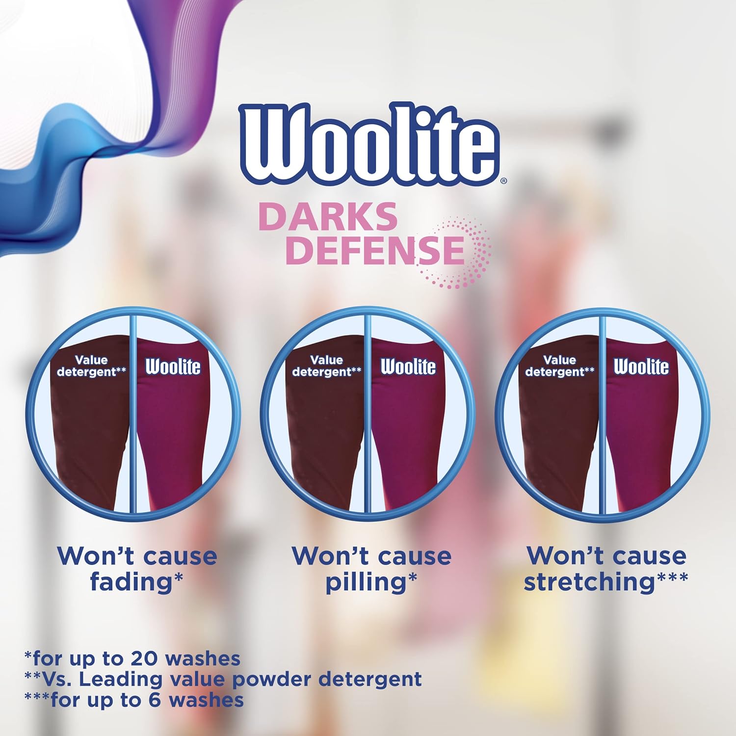 Woolite Darks Defense Liquid Laundry Detergent, Woolite Dark, Laundry Detergent, 66 Loads, 100 Fl Oz, HE & Regular Washers, Packaging May Vary