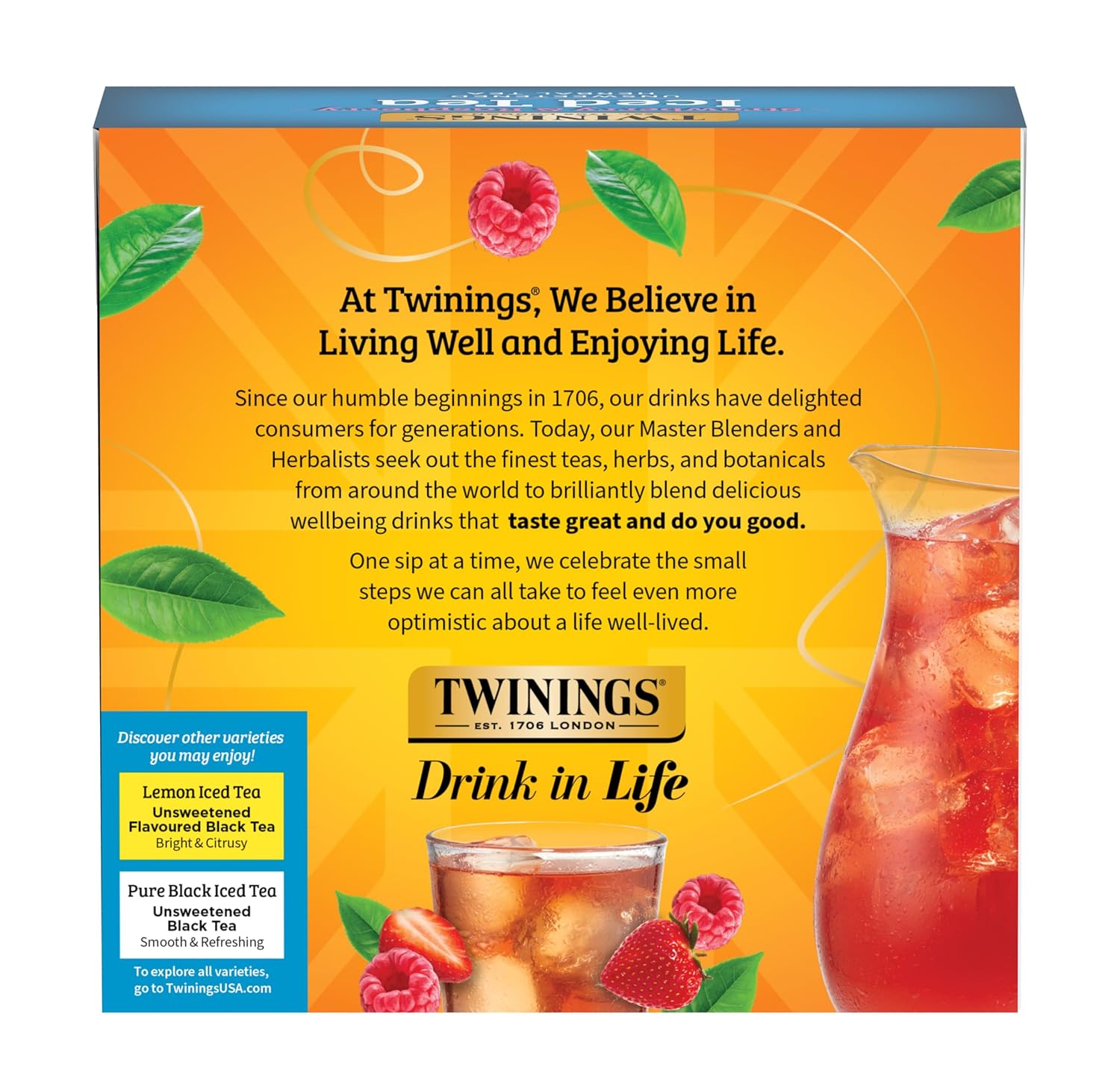 Twinings English Breakfast Black Tea Individually Wrapped Bags, 100 Count (Pack of 1), Smooth, Flavourful, and Robust, Caffeinated, Enjoy Hot or Iced | Packaging May Vary