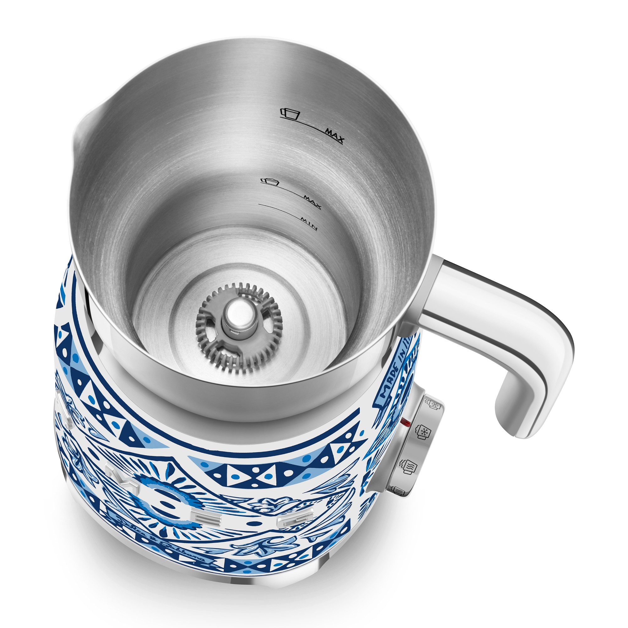 SMEG Dolce & Gabbana Milk Frother, Blu Mediterraneo