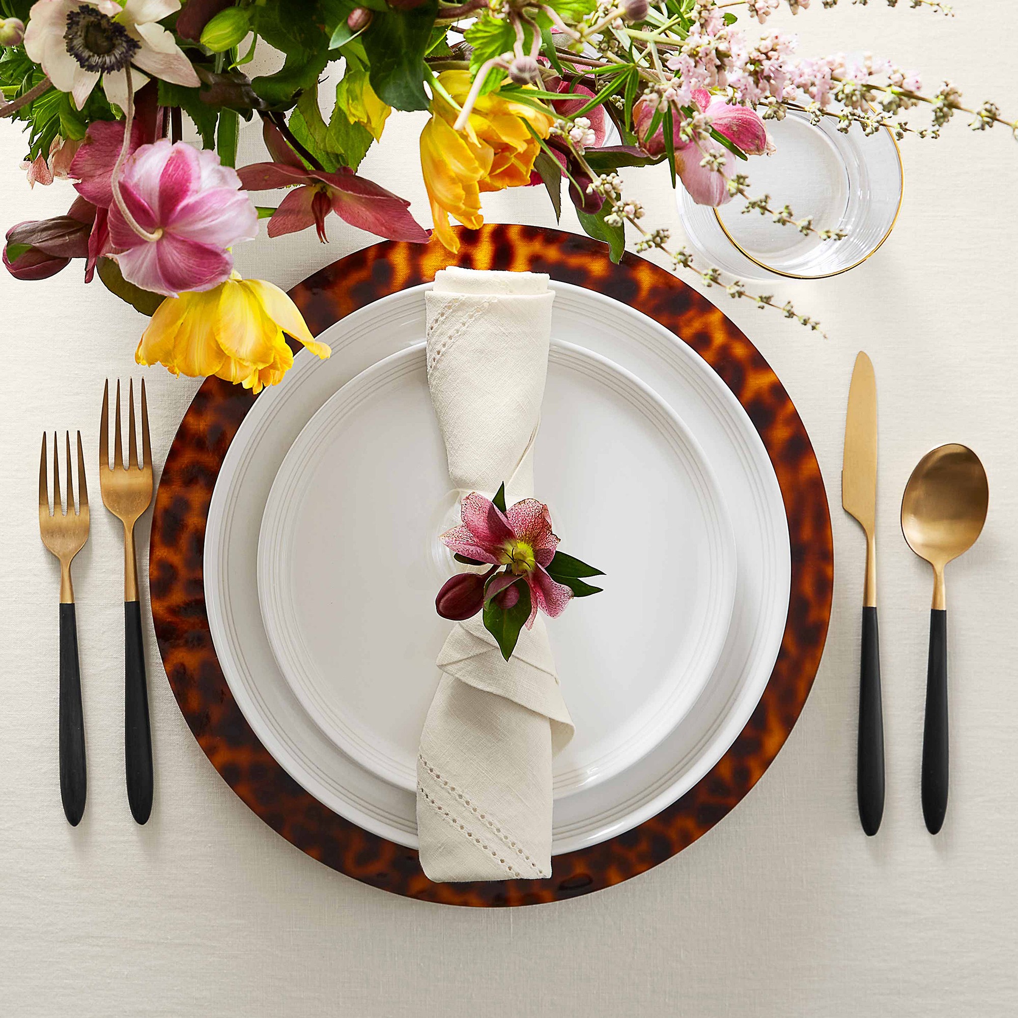 Linen Double Hemstitch Tablecloth