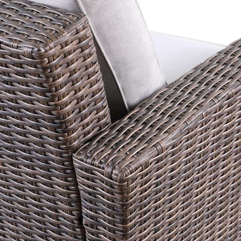 Emlee Wicker/Rattan 4 - Person Seating Group with Cushions