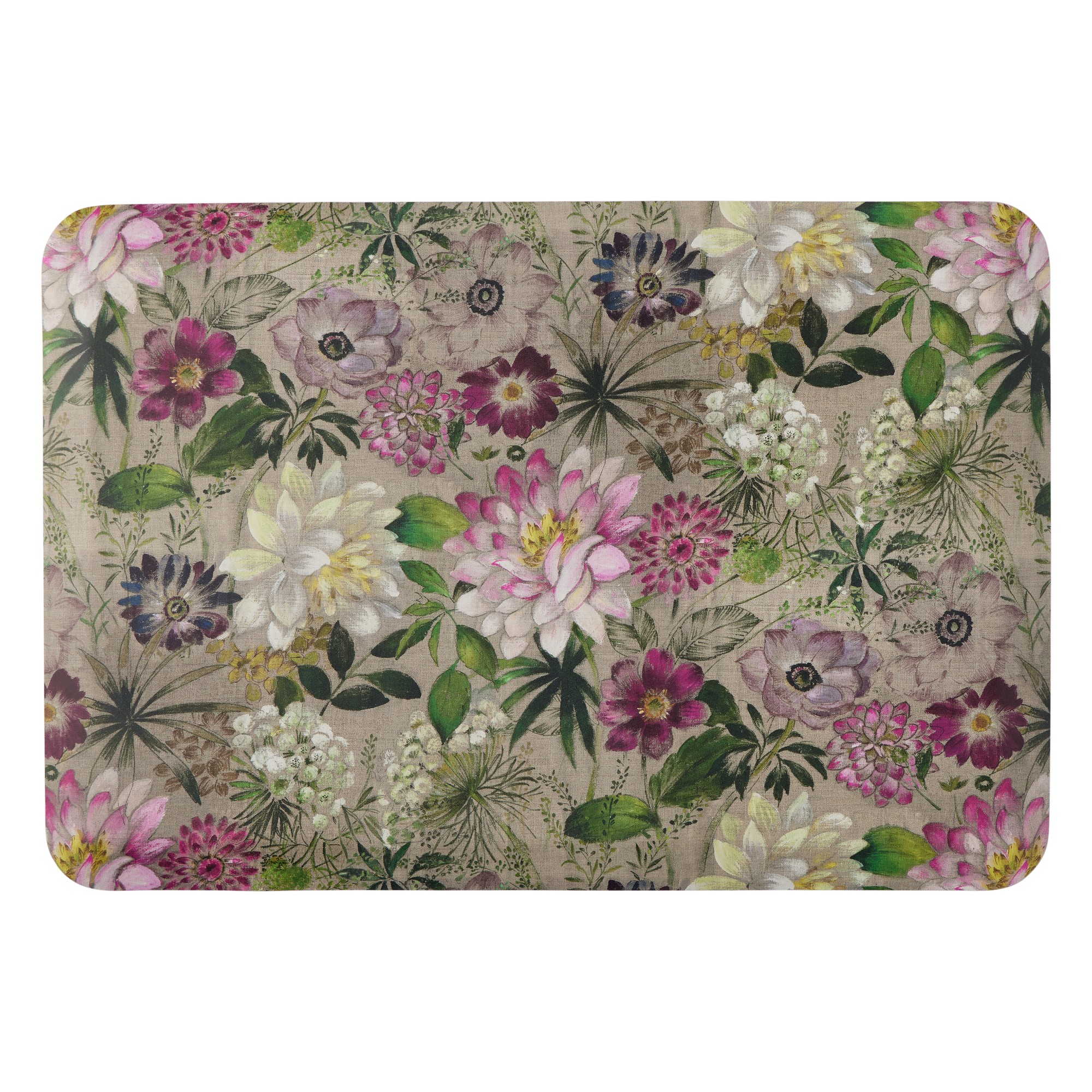 Happy Feet Famille Rose Cushioned Kitchen Mat