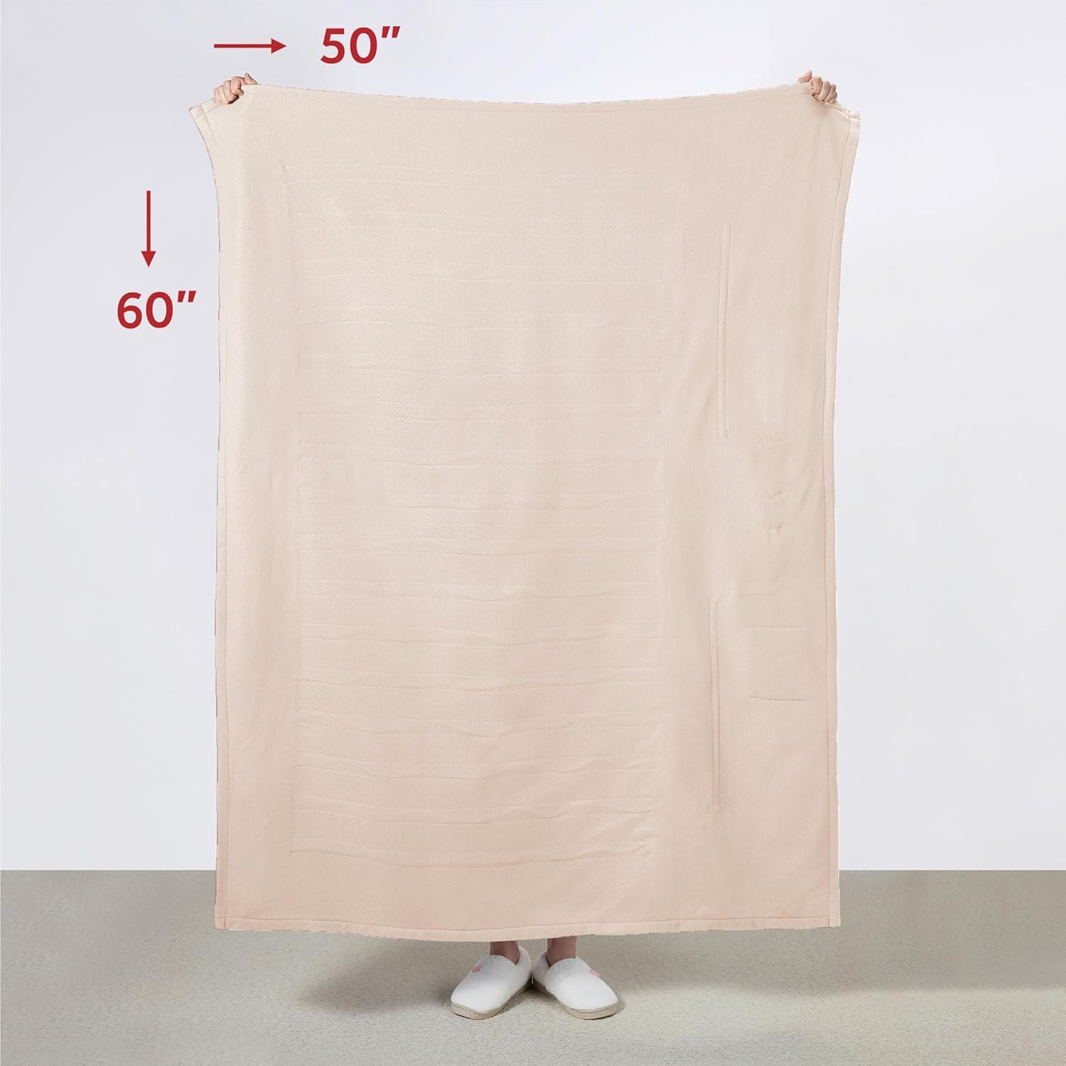 Sunbeam Royal Ultra Rodeen Blue Plaid Heated Personal Throw / Blanket, Cozy-Warm, Adjustable Heat Settings