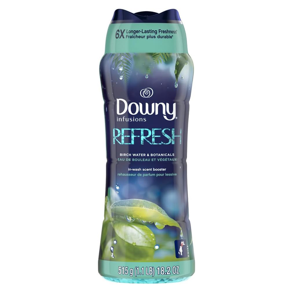 Downy Infusions In Wash Scent Booster Beads, CALM, Soothing Lavender and Vanilla Bean Scent, 24 oz Laundry Beads