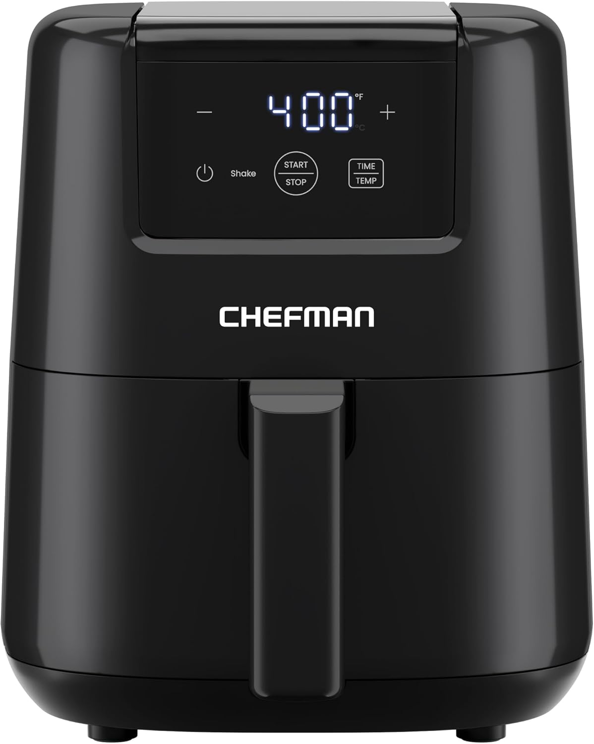 CHEFMAN 2 Qt Mini Air Fryer – Digital Space-Saving Compact Air Fryer with Nonstick and Dishwasher Safe Basket, Quick & Easy Meals in Minutes, Features Digital Timer and Shake Reminder – Grey