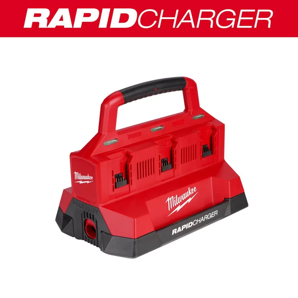 Milwaukee 48-59-1809 M18 PACKOUT 18V Six Bay Rapid Charger w/ REDLINK