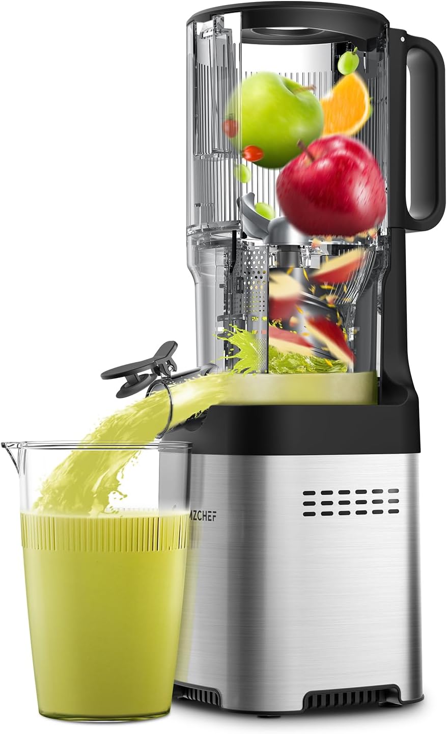 AMZCHEF Cold Press Juicer, Juicer Machines - 5.2