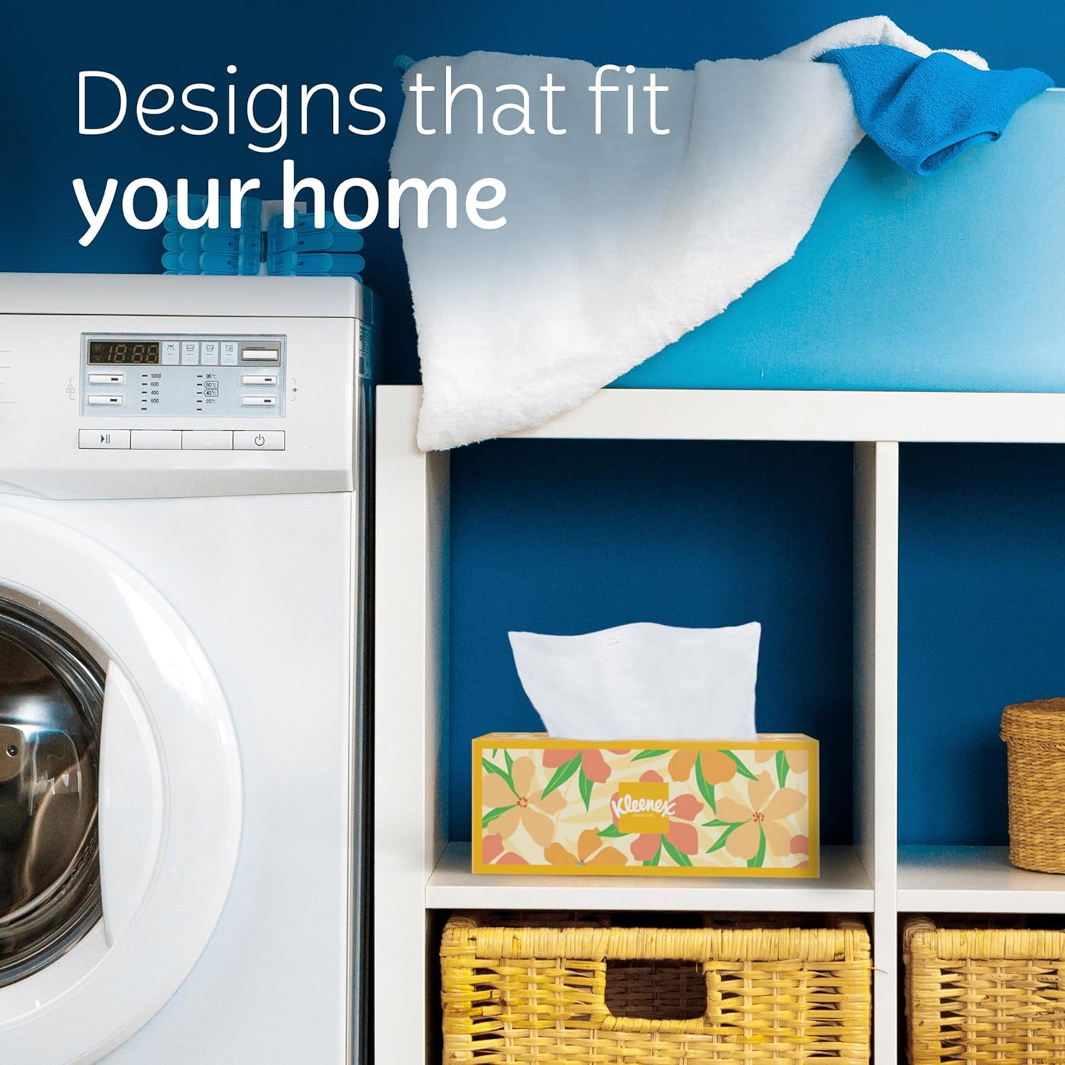 Kleenex Trusted Care Facial Tissues, 8 Flat Boxes, 200 Tissues per Box, 2-Ply, Packaging May Vary