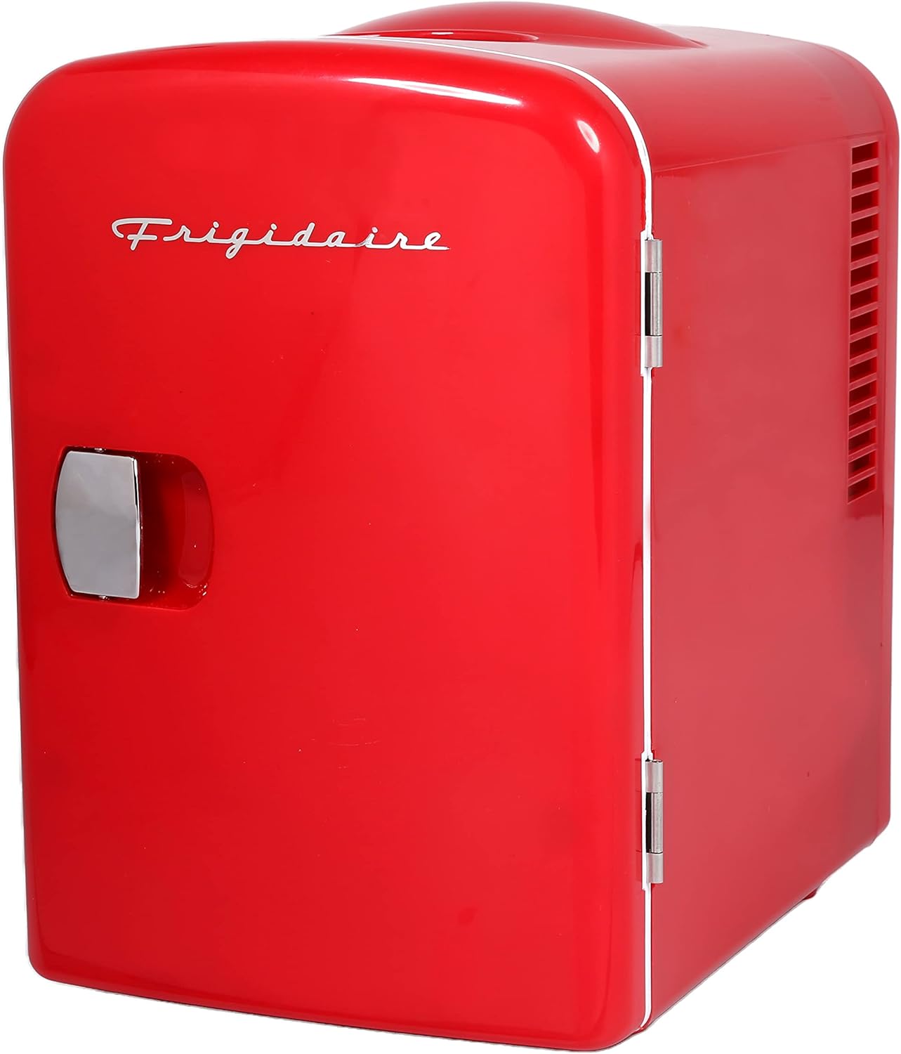 Frigidaire Mini Portable Compact Personal Fridge Cooler, 4 Liter Capacity Chills Six 12 oz Cans, 100% Freon-Free & Eco Friendly, Includes Plugs for Home Outlet & 12V Car Charger – Black