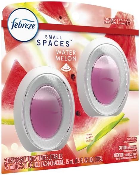 Febreze Small Spaces Air Freshener Linen & Sky, .25 fl. oz., Pack of 4