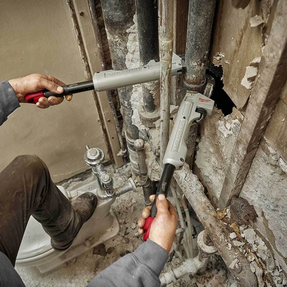 MILWAUKEE Cheater Aluminum Pipe Wrench 48227318