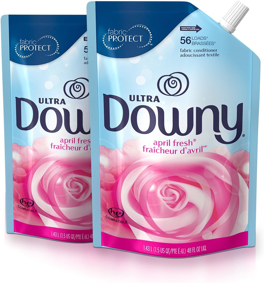 Downy Ultra Laundry Fabric Softener Liquid, April Fresh Scent, 168 Total Loads (Pack of 3)