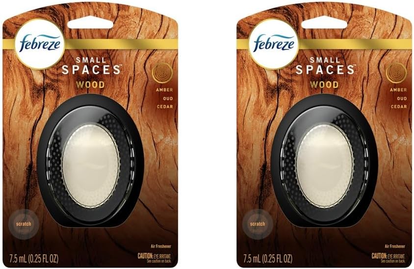 Febreze Small Spaces Air Freshener Linen & Sky, .25 fl. oz., Pack of 4
