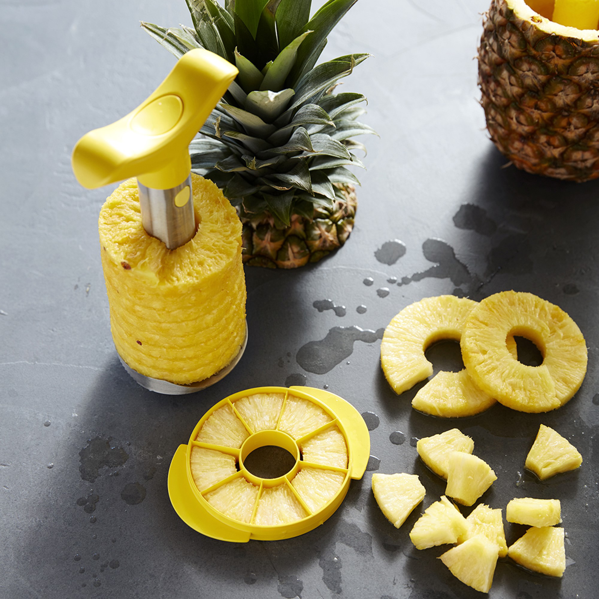 Stainless-Steel Pineapple Slicer & Dicer