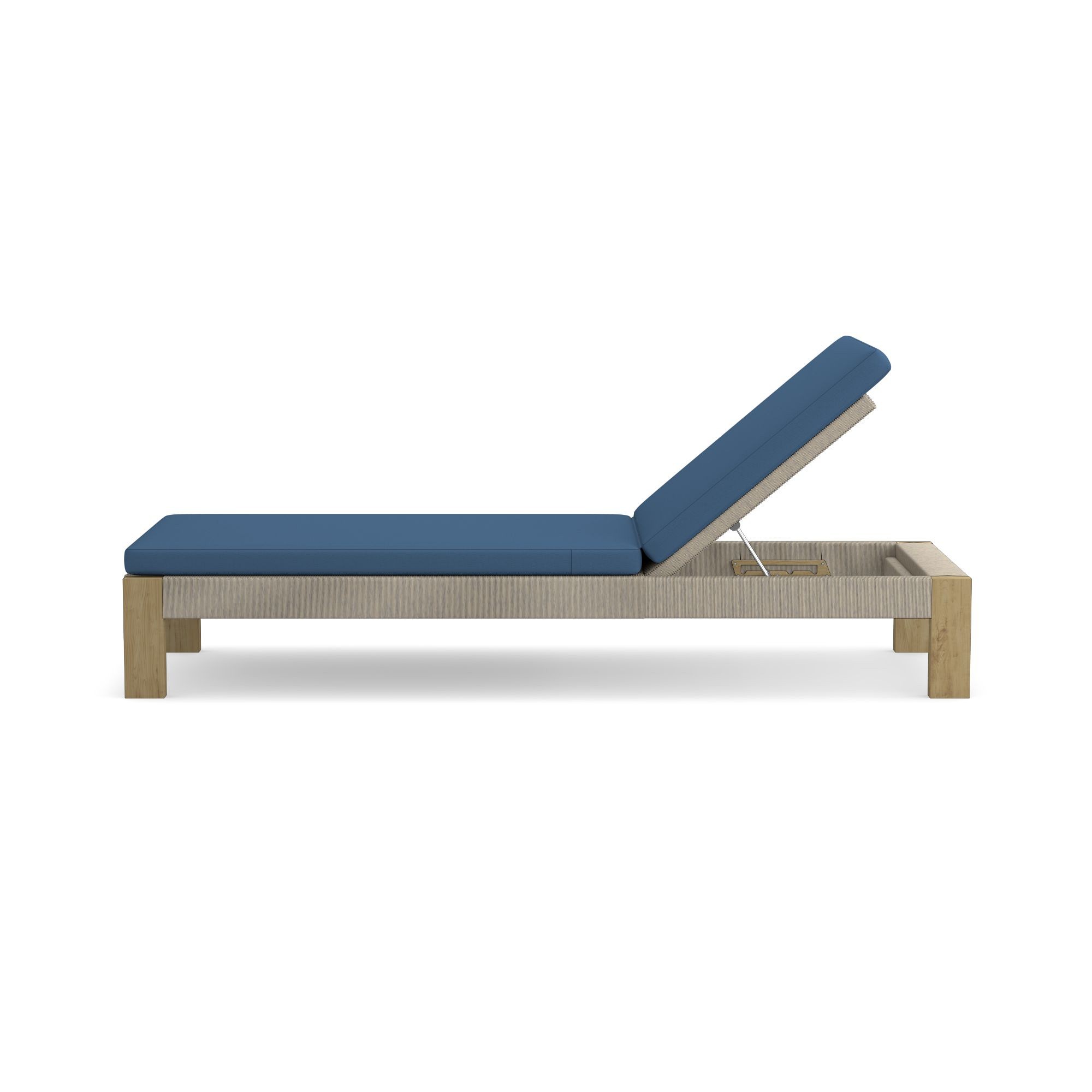 Larnaca Outdoor Teak x All-Weather Weave Chaise Cushions