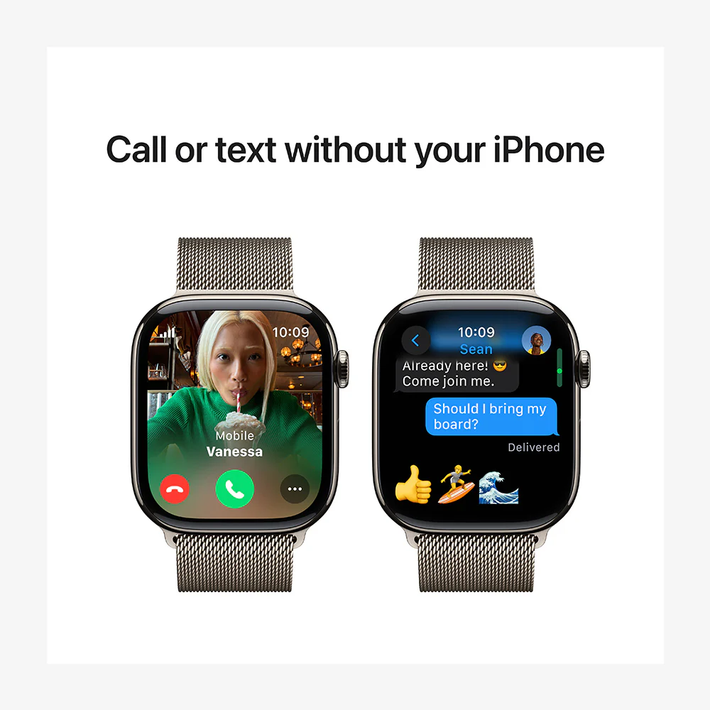 Watch Series 10 GPS + Cellular Titanium Case Milanese Loop