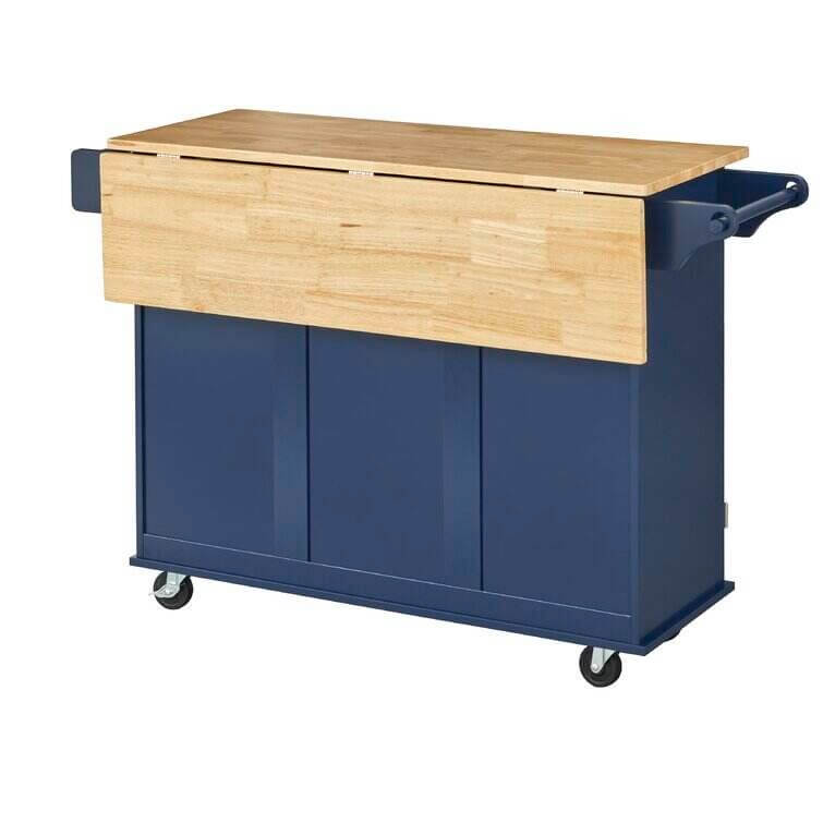 Wayfair® Hardy Solid Wood Kitchen Cart