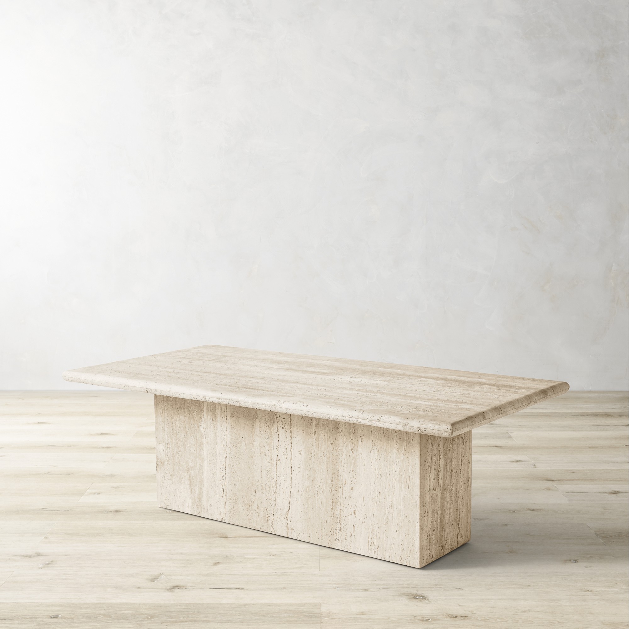 Ortega Travertine Rectangular Coffee Table (48