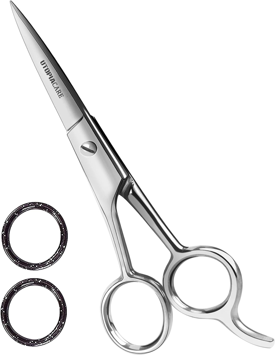 Utopia Care Hair Cutting and Hairdressing Scissors 6.5 Inch, Premium Stainless Steel shears with smooth Razor & Sharp Edge Blades, for Salons, Men & Women, Kids, Adults, & Pets - Silver
