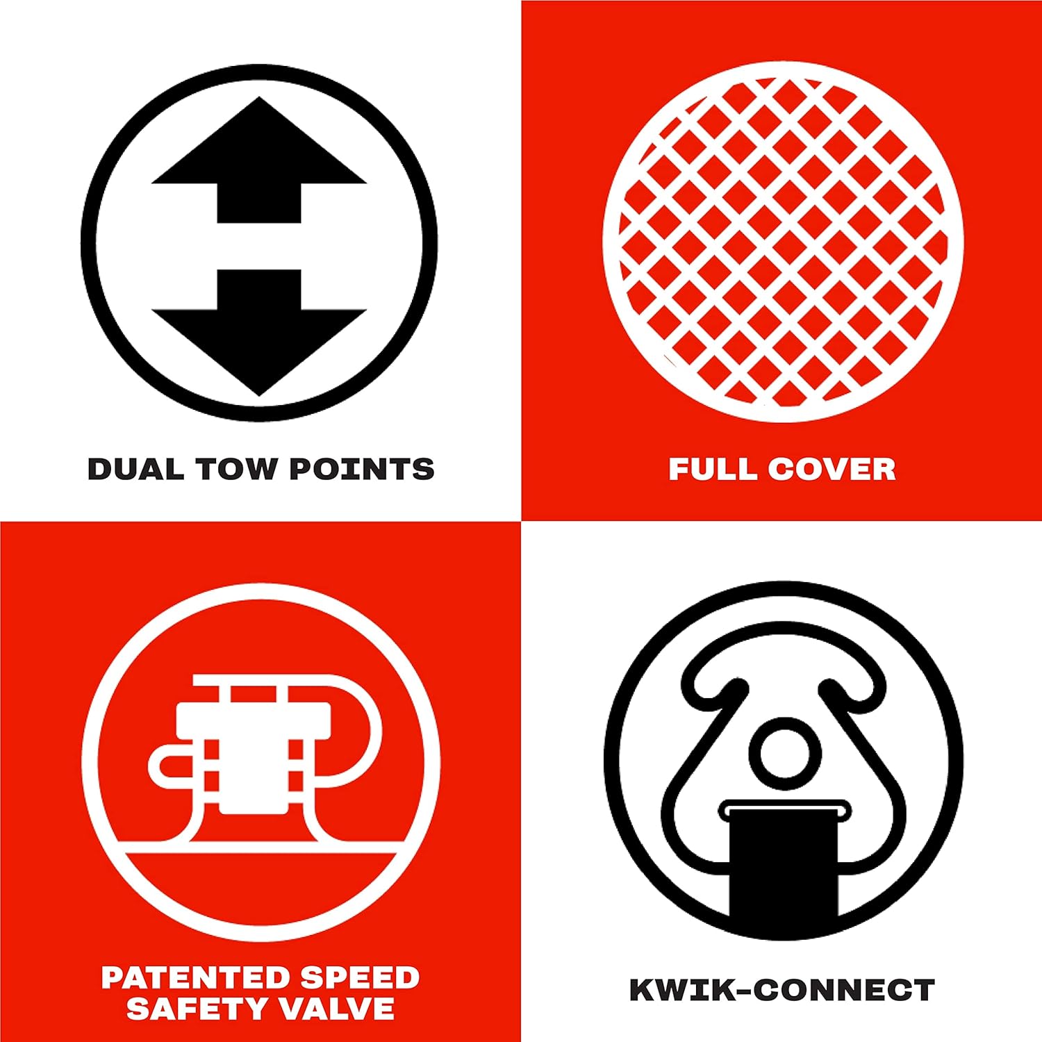 Airhead Mable Inflatable Towable Tube, 1-4 Rider Models, Dual Tow Points, Full Nylon Cover, EVA Foam Pads, Patented Speed Valve, Boat Tubes and Towables