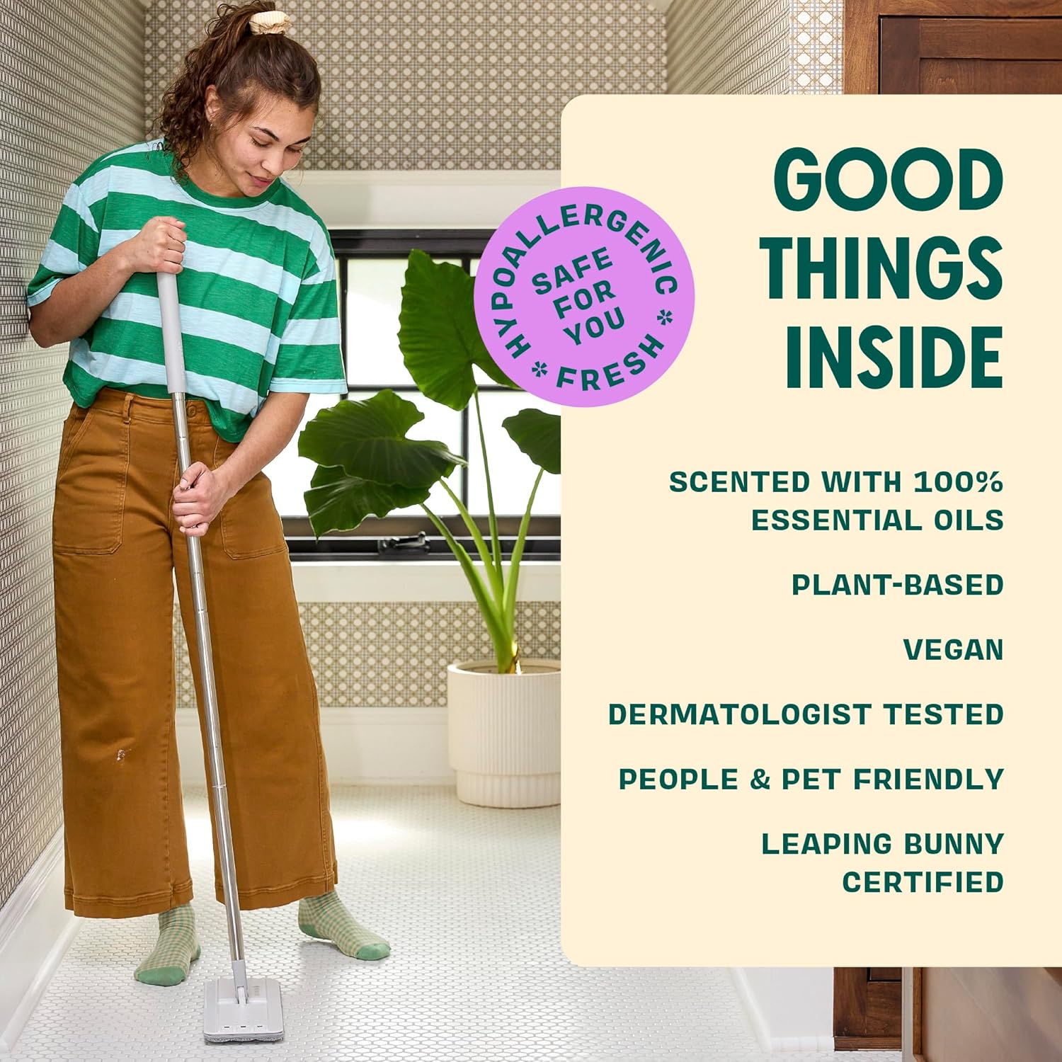 Aunt Fannie's Ultra Concentrated Floor Cleaner Vinegar Wash, Multi-Surface Floor Cleaner For Mopping, Makes 16 Gallons, Eucalyptus Scent, 32 oz. (Pack of 1), Packaging May Vary