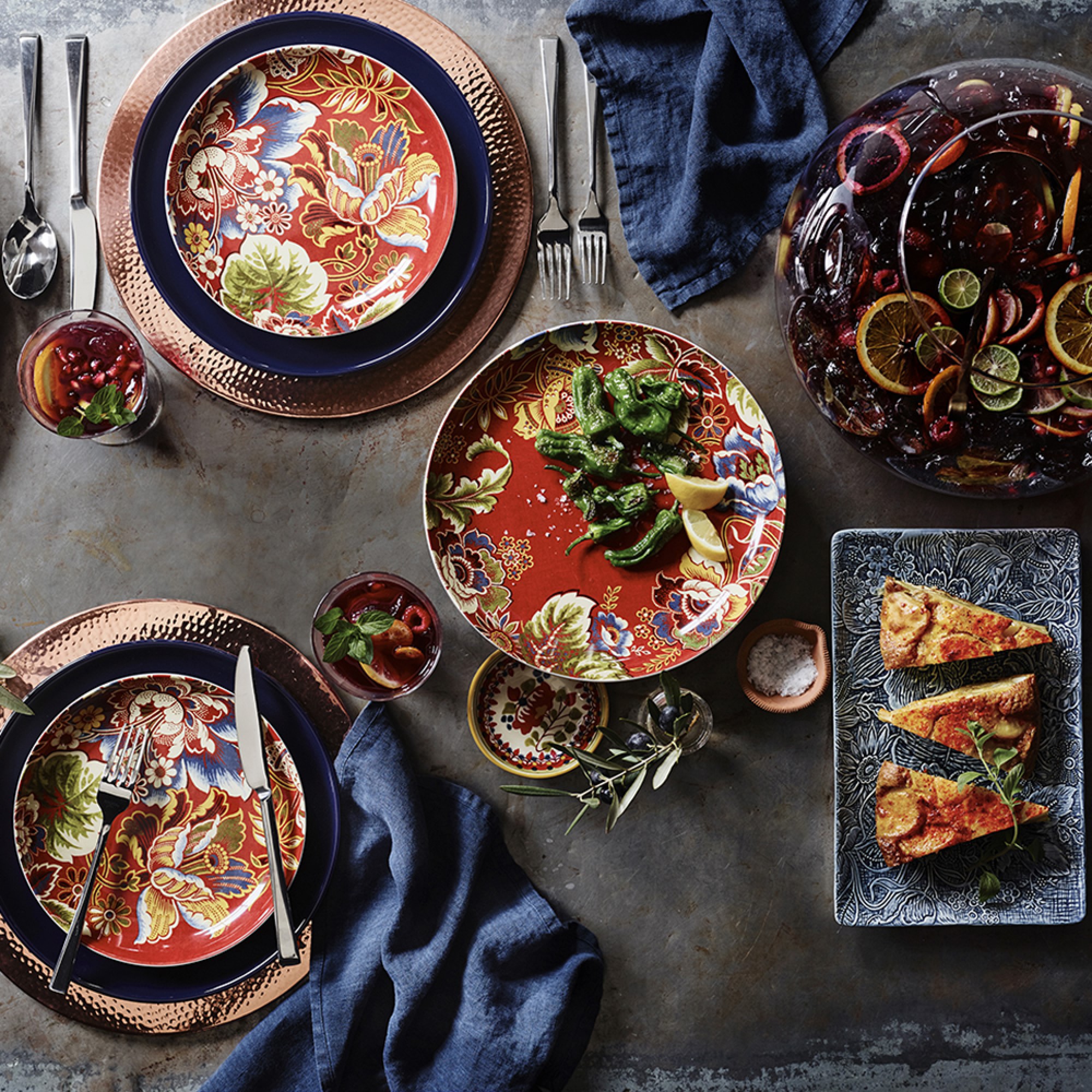 Hammered Copper Charger