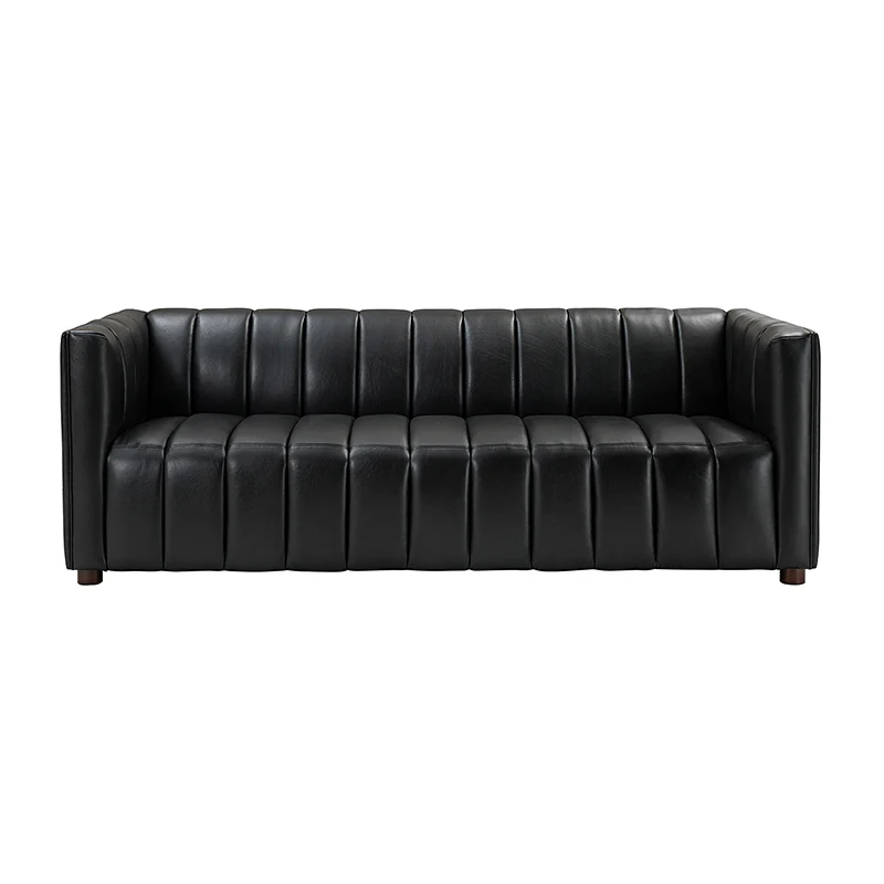 Rowan Genuine Leather Vinyl Office Sofa -83