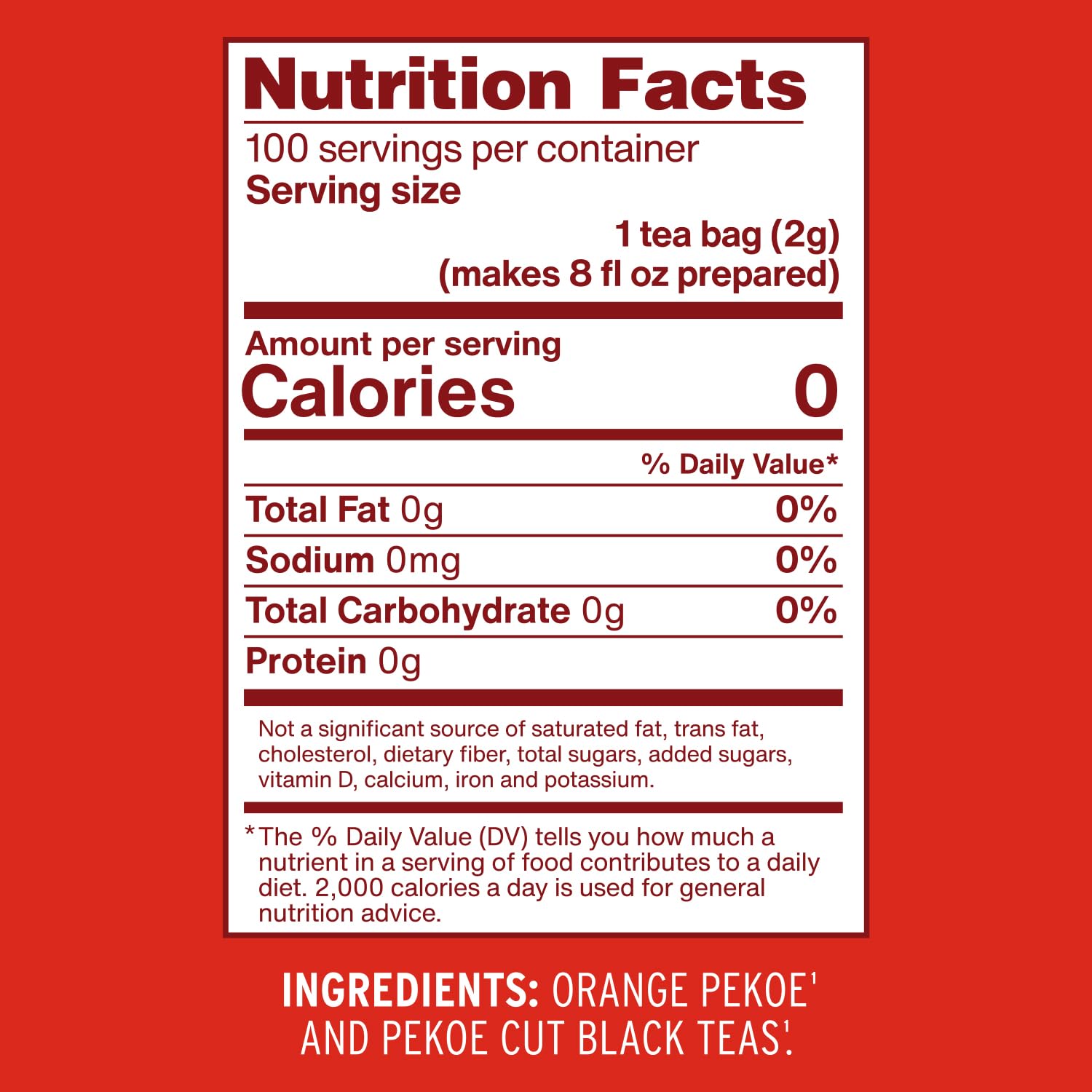 Luzianne Unsweetened Iced Tea Bags, Gallon Size, 24ct Box (Pack of 1)