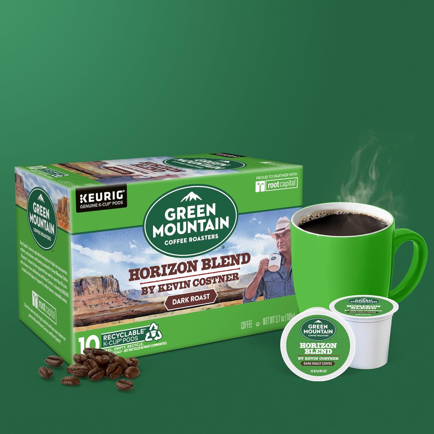 Green Mountain Coffee Roasters Dark Magic Keurig Single-Serve K-Cup Pods, Dark Roast Coffee, 72 Count (6 Packs of 12)