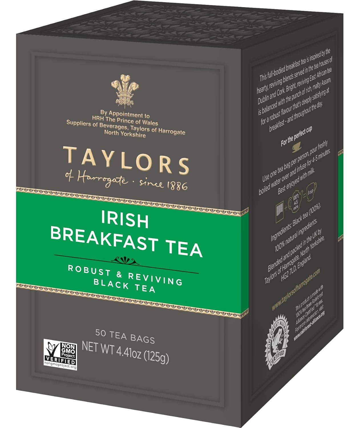 Taylors of Harrogate Organic Peppermint Herbal Tea, 50 Count